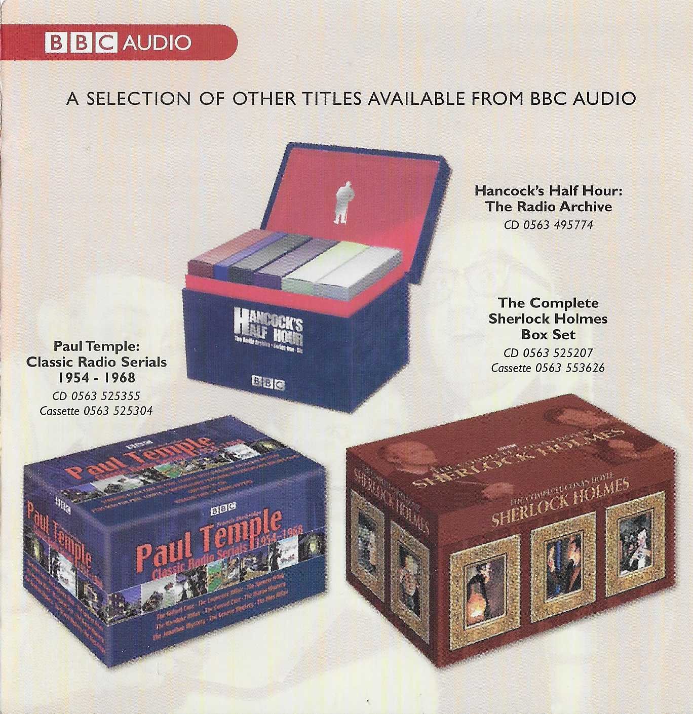 Middle of cover of ISBN 0-563-52466-9